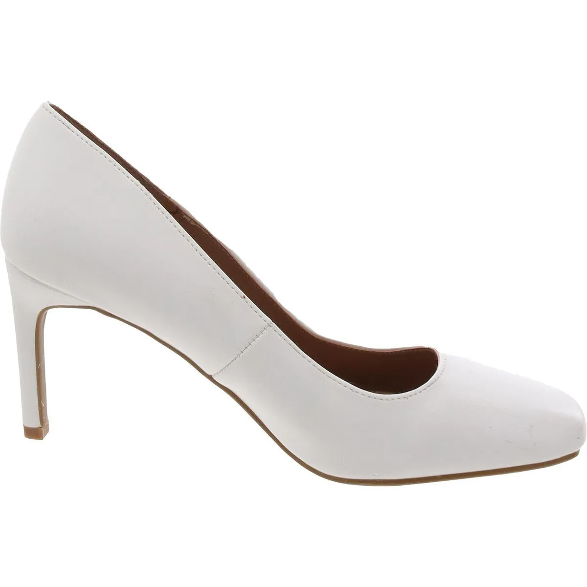 Womens Solid Manmade Pumps