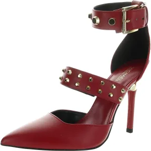Womens Studded Leather Ankle Strap
