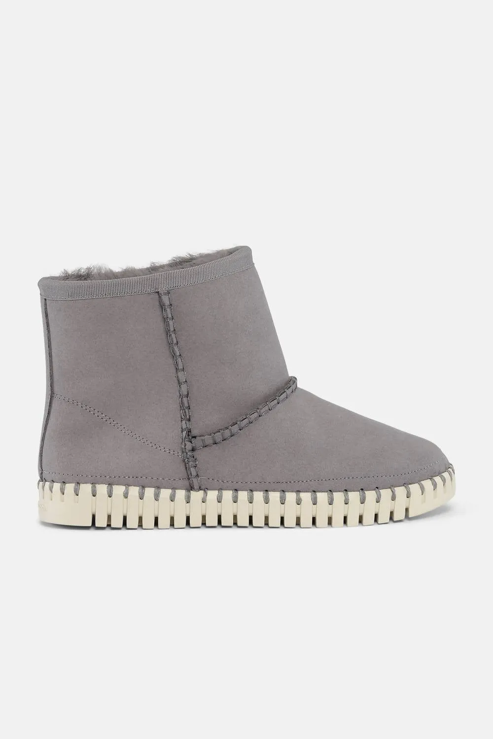 Women's Suede Ankle Boots In Dark Shadow