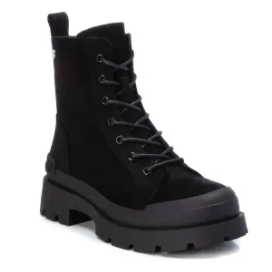 Women's Suede Lace-Up Booties In Black