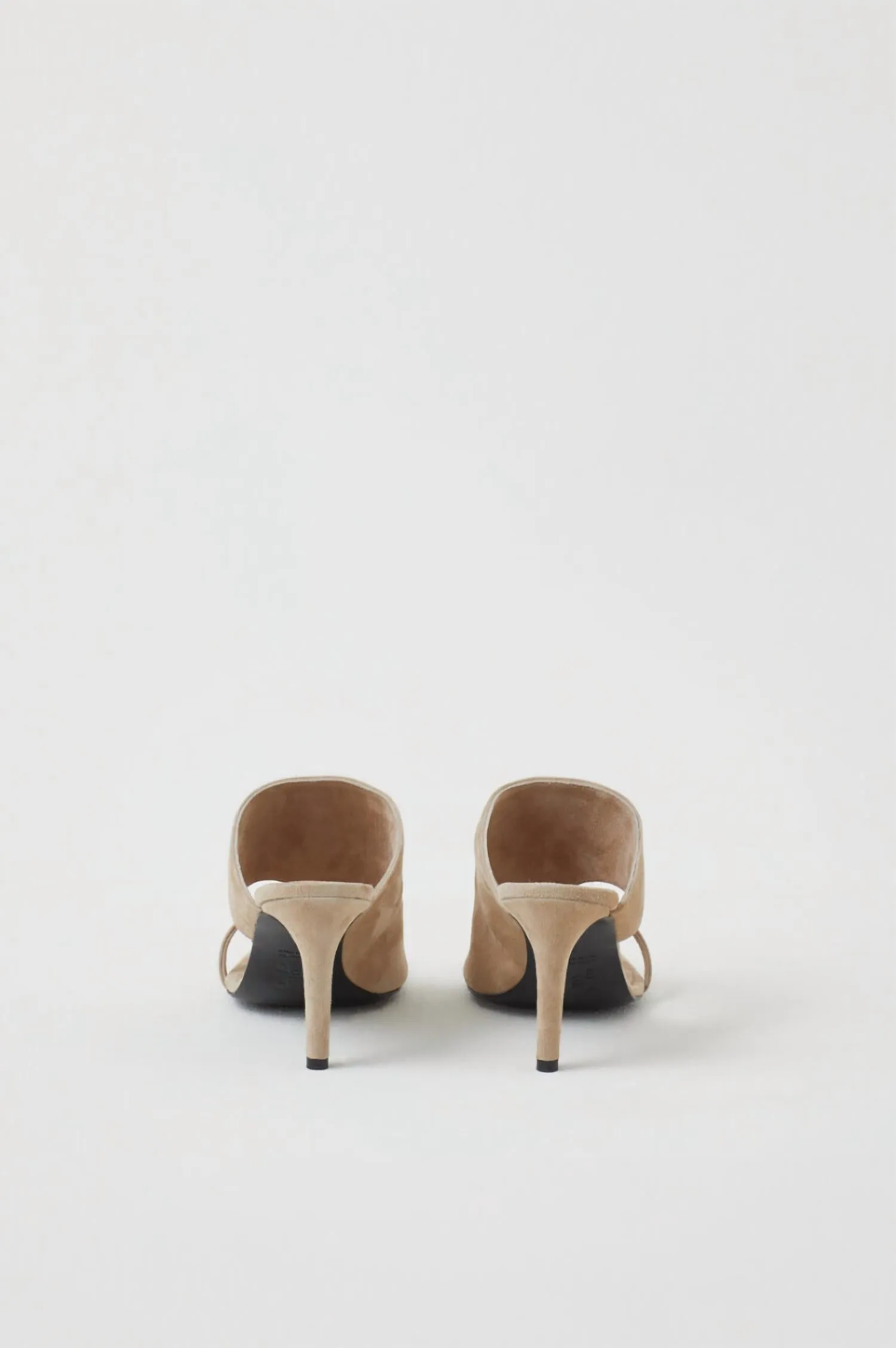 Women's Suede Mule In Plaster Beige