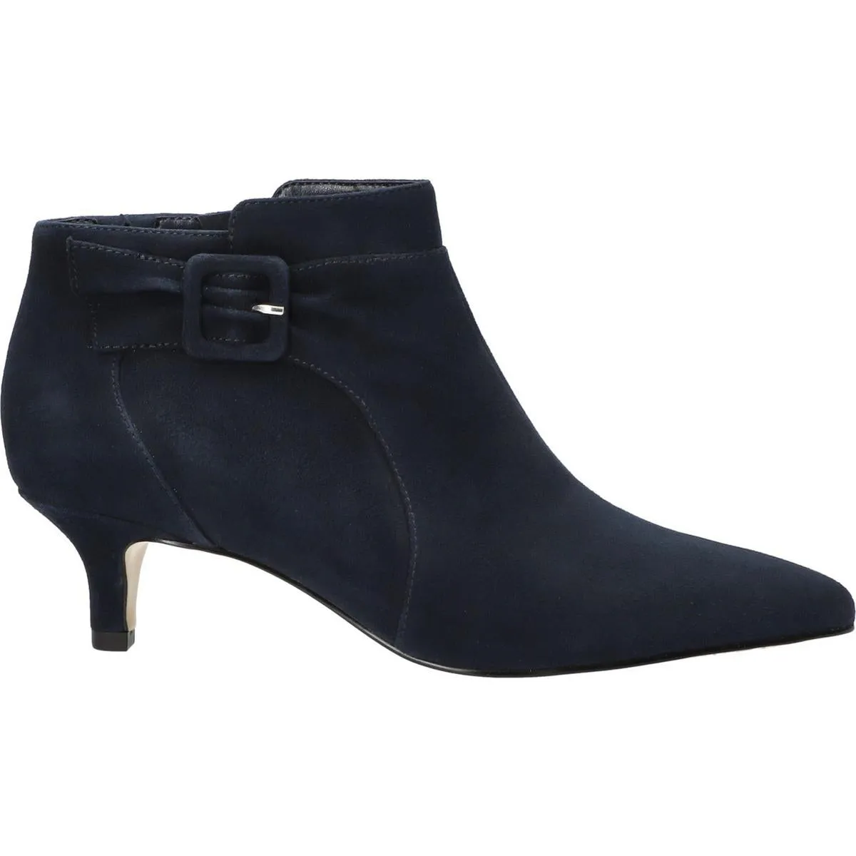 Womens Suede Pointed Toe Booties