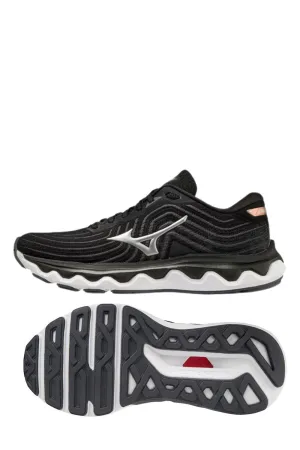 Women's Wave Horizon 6 Running Shoes - D/wide Width In Black/silver