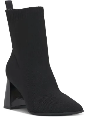 XIMENAF Womens Knit Block heel Booties