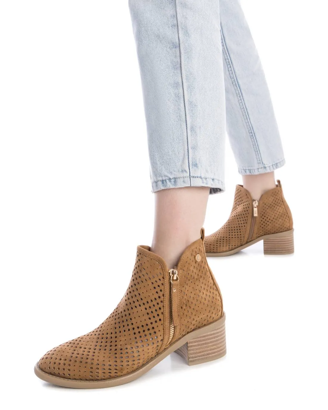 Xti Women's Italian Western Booties With side Zipper