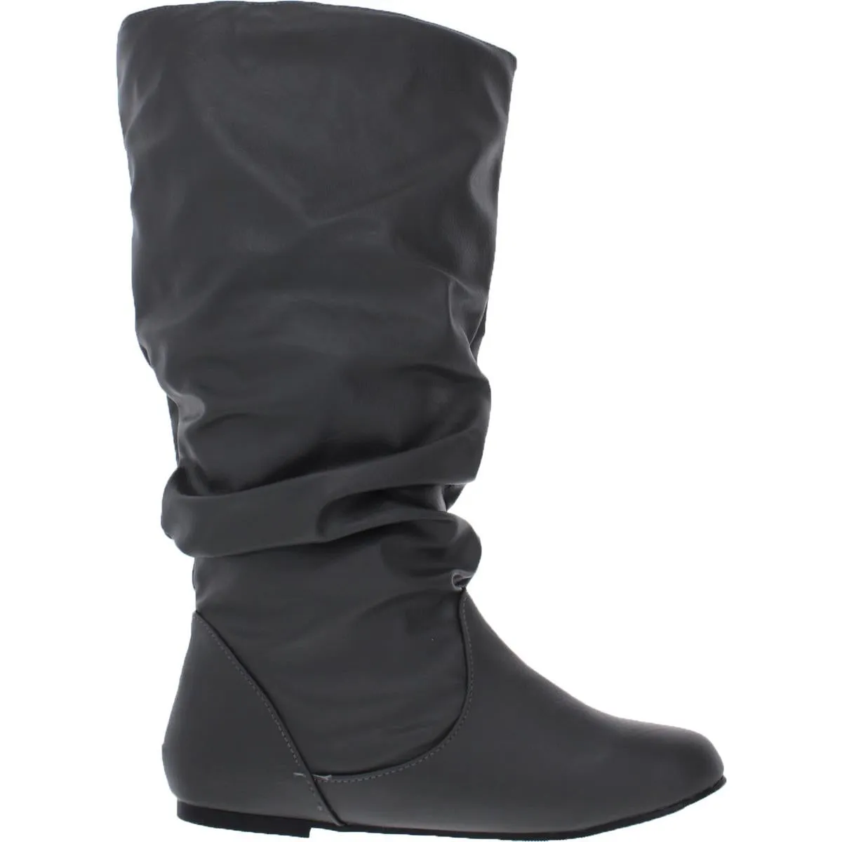 XWC-Jayne Womens Slouchy Flat Heel Knee-High Boots