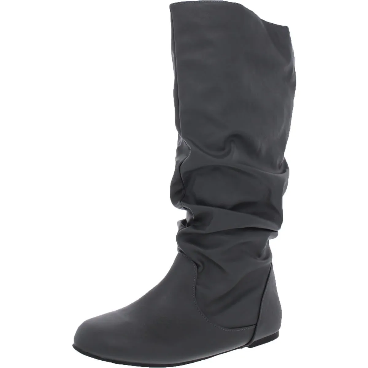 XWC-Jayne Womens Slouchy Flat Heel Knee-High Boots
